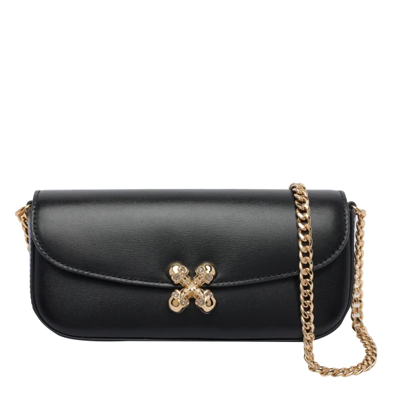 SMALL SKULL FLOWER CROSSBODY BAG