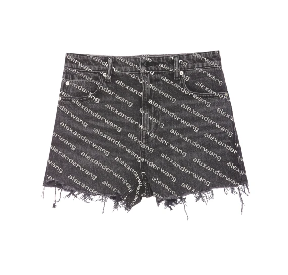 bite short - grey aged w white logo