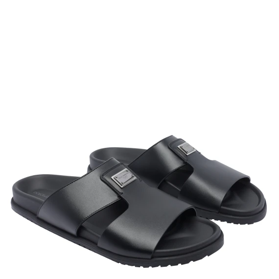 LOGO LEATHER SANDALS