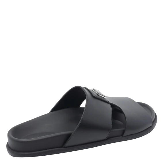 LOGO LEATHER SANDALS