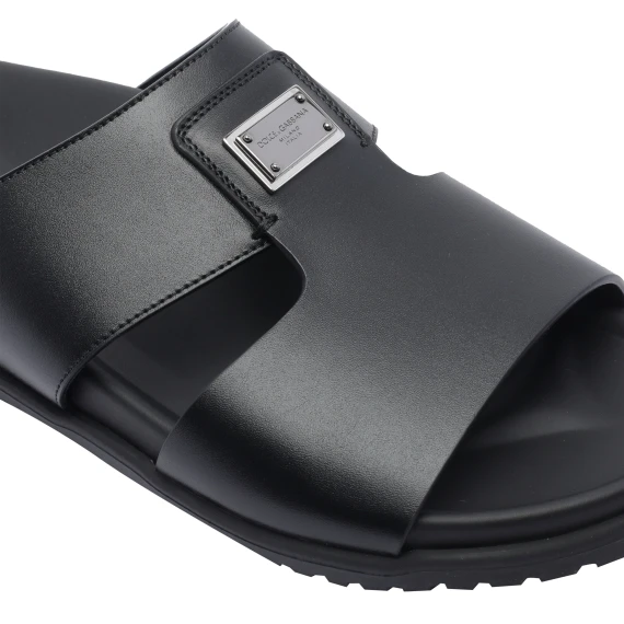 LOGO LEATHER SANDALS