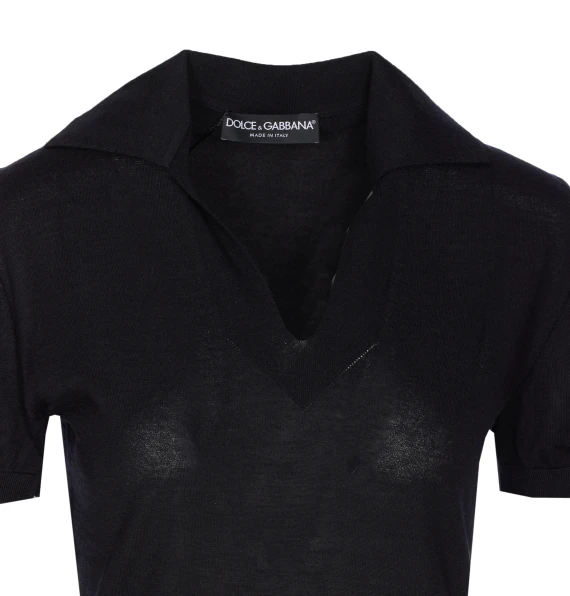 CASHMERE POLO SWEATER