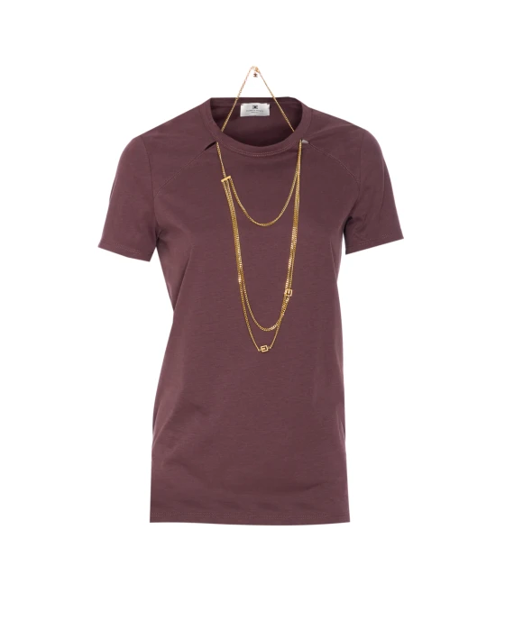 JERSEY T-SHIRT WITH JEWEL DETAIL