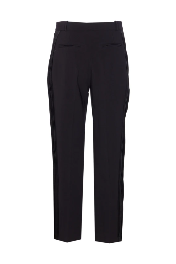LIGHT CREPE TROUSERS WITH TUXEDO DETAIL