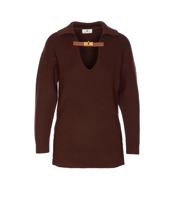 Elisabetta Franchi Maglie Marrone