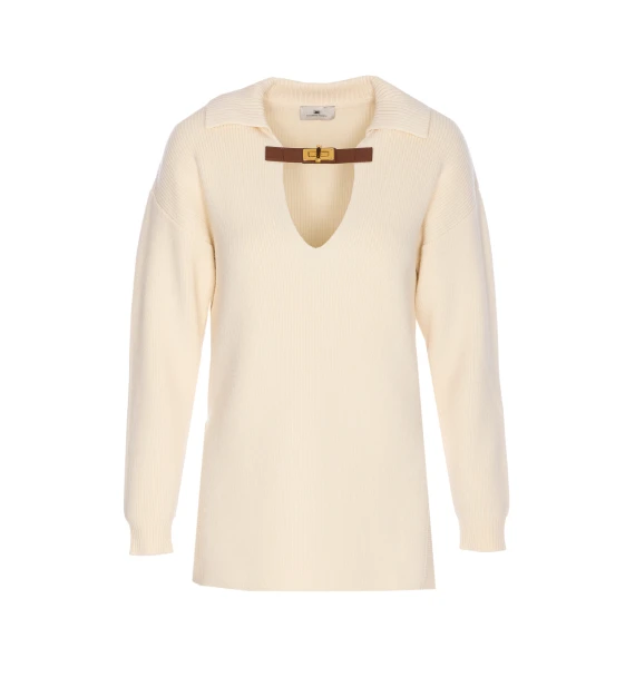 Elisabetta Franchi Sweaters White