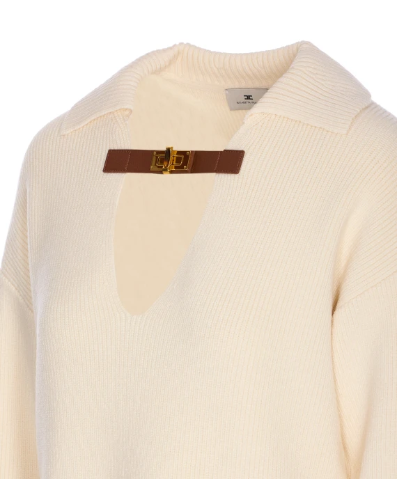 Elisabetta Franchi Sweaters White