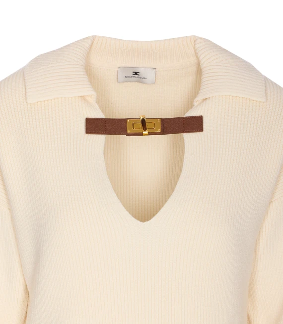 Elisabetta Franchi Sweaters White