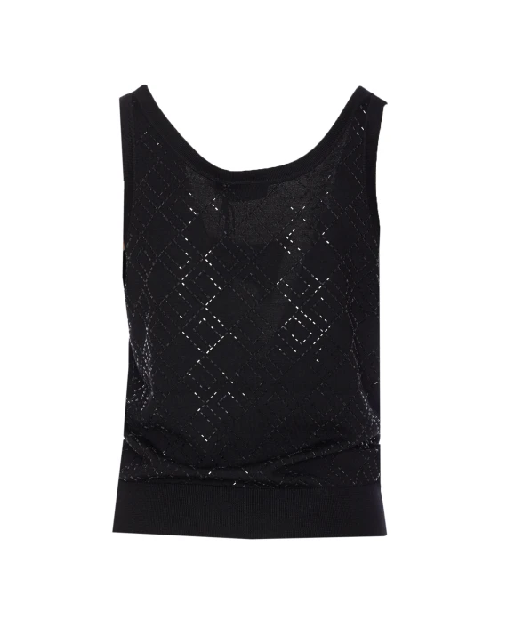 Elisabetta Franchi Top Nero