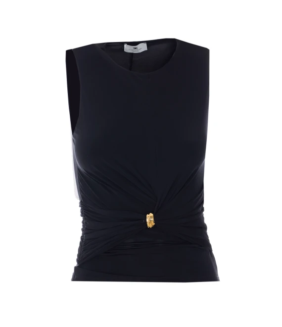 Elisabetta Franchi Top Nero