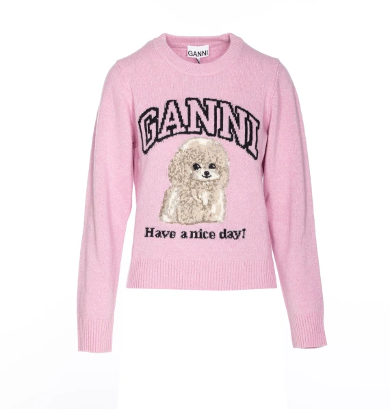 GANNI Maglie Rosa
