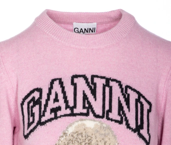 GANNI Maglie Rosa