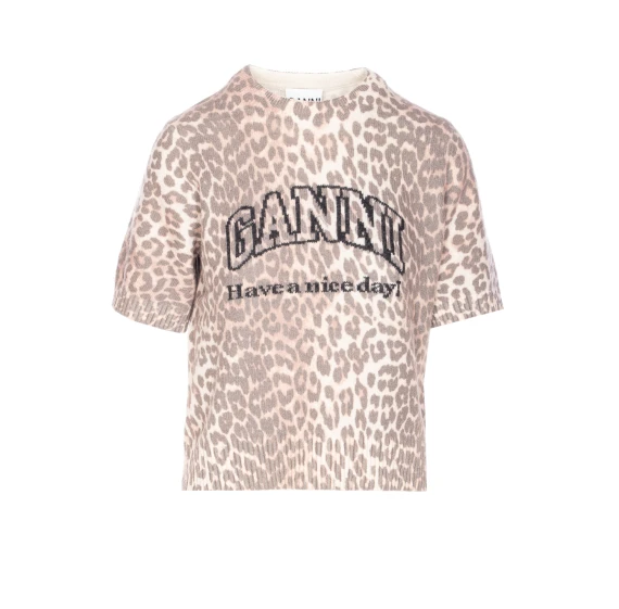 GANNI T-shirt e Polo Marrone