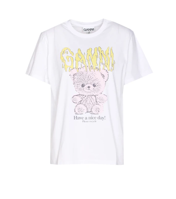 basic cotton jersey teddy relaxed t-shirt