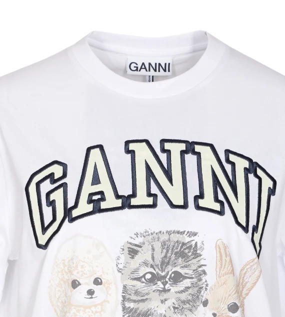 GANNI T-shirt e Polo Bianco