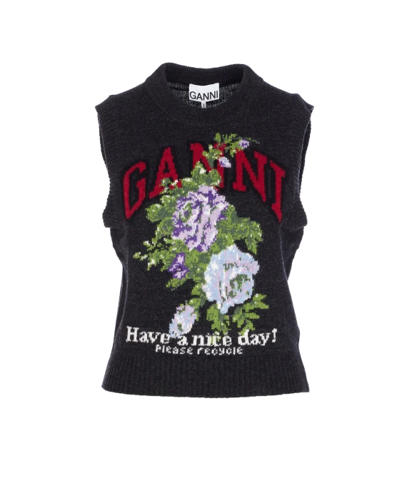 MIX FLOWERS GRAPHIC VEST