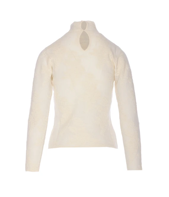 SHEER FLOWER JACQUARD BODY