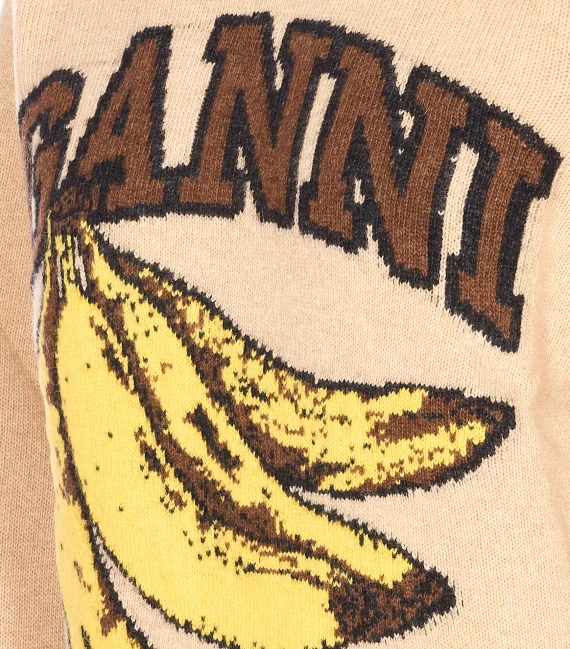 GANNI Maglie Beige