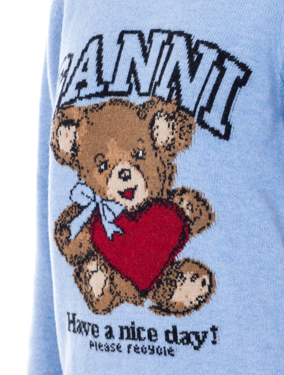 GANNI Maglie Blue
