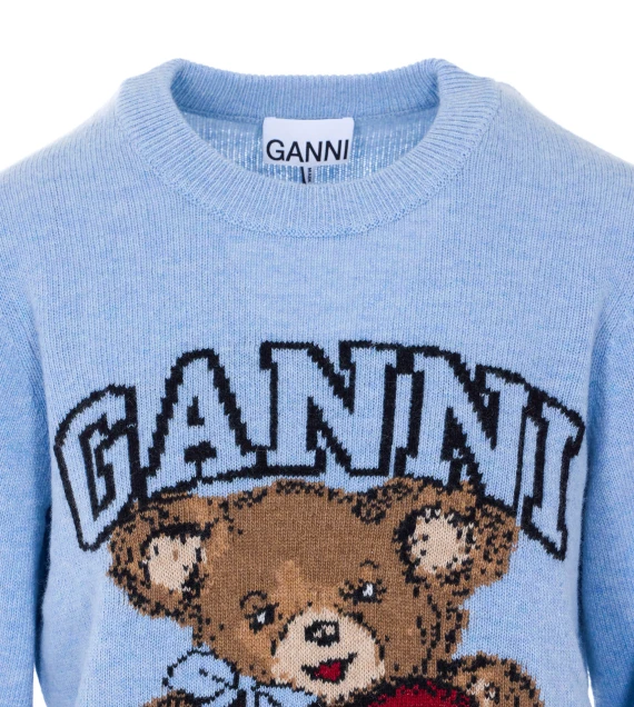 GANNI Maglie Blue