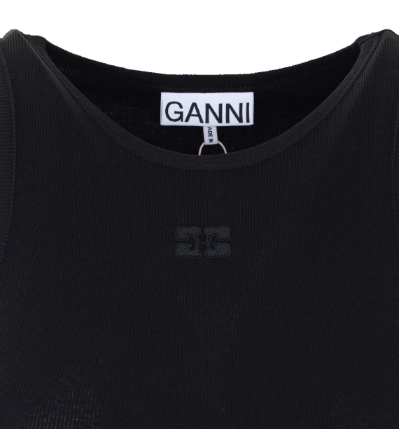GANNI Top Nero
