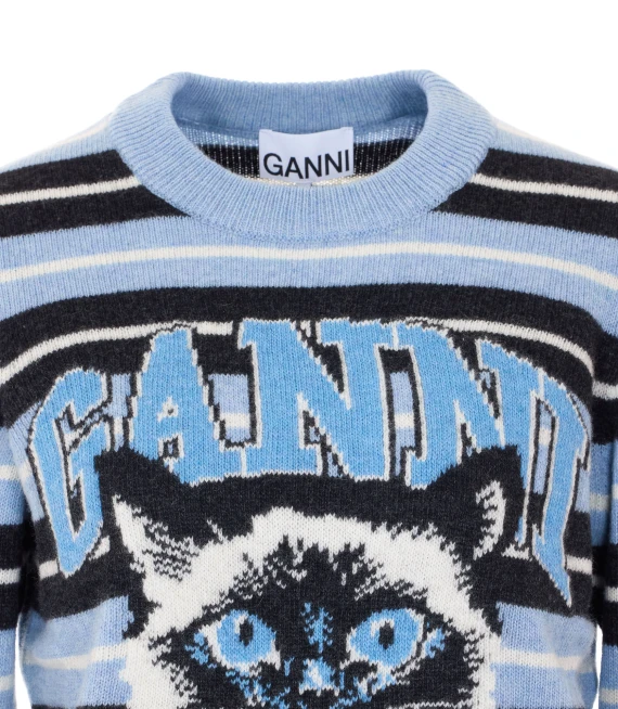 GANNI Maglie Blue