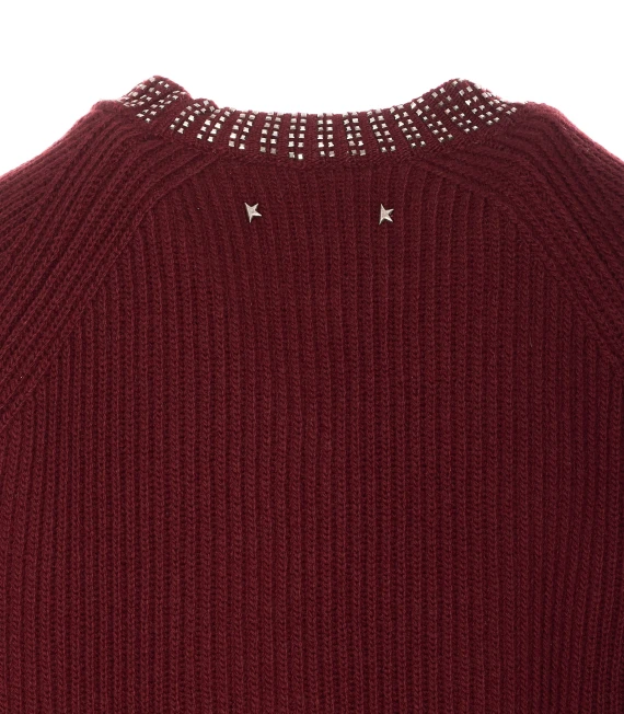 EMBROIDERED RHINESTONES SWEATER