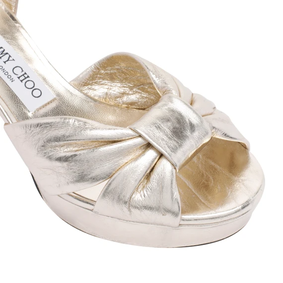 Jimmy Choo Scarpe con Tacco Oro