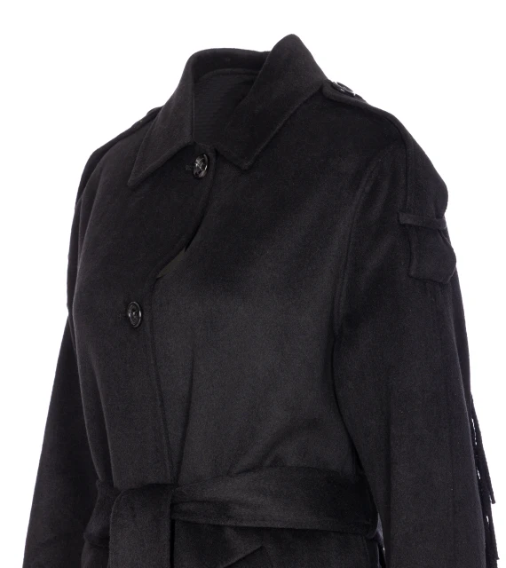 TRENCH COAT WITH FRINGES
