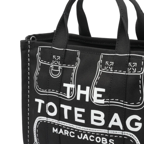 THE TROMPE L'OEIL CARGO CANVAS MEDIUM TOTE BAG