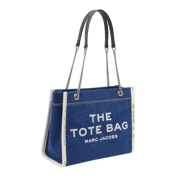 THE DENIM CHAIN MEDIUM TOTE BAG