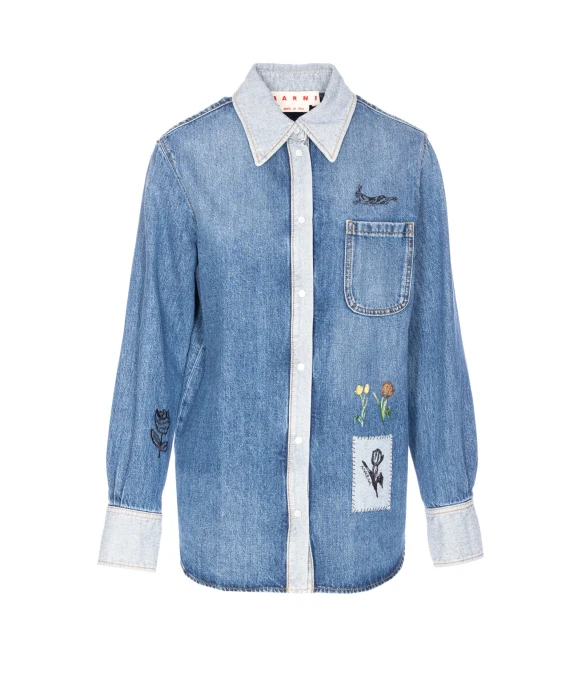 Marni Camicie Blue