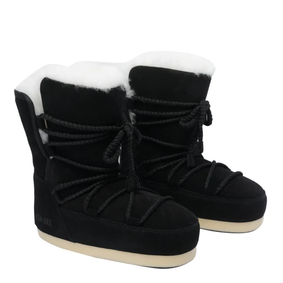SHEARLING AND SUEDE EVX BOOTS