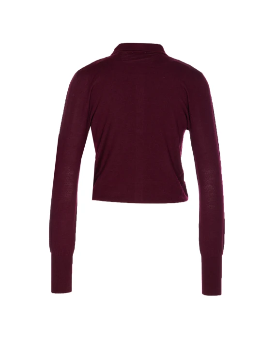 WOOL SWEATER WITH BUTTONS AND INTERNAL TOP