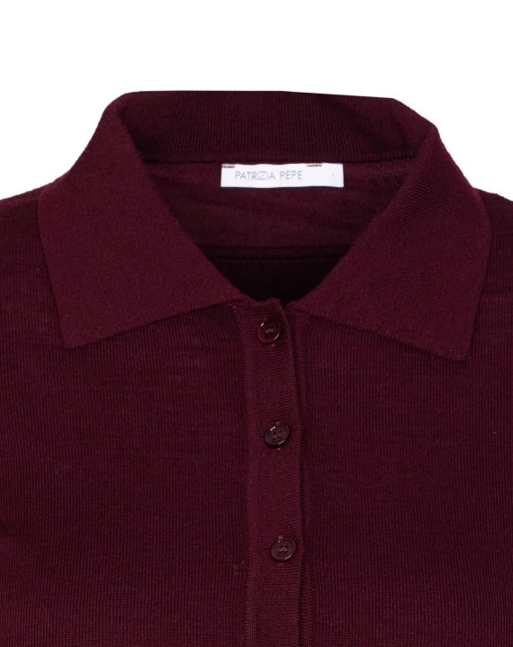 WOOL SWEATER WITH BUTTONS AND INTERNAL TOP