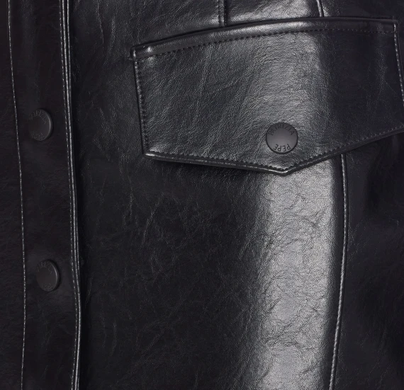 GLAM ROCK MINISKIRT WITH BUTTONS