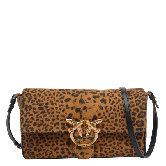 LEOPARD SUEDE SLOUCHY BAG
