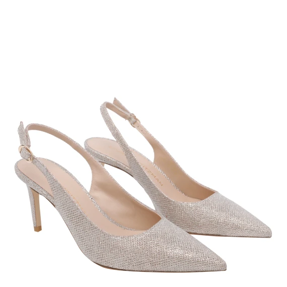 Scarpe con Tacco Argento