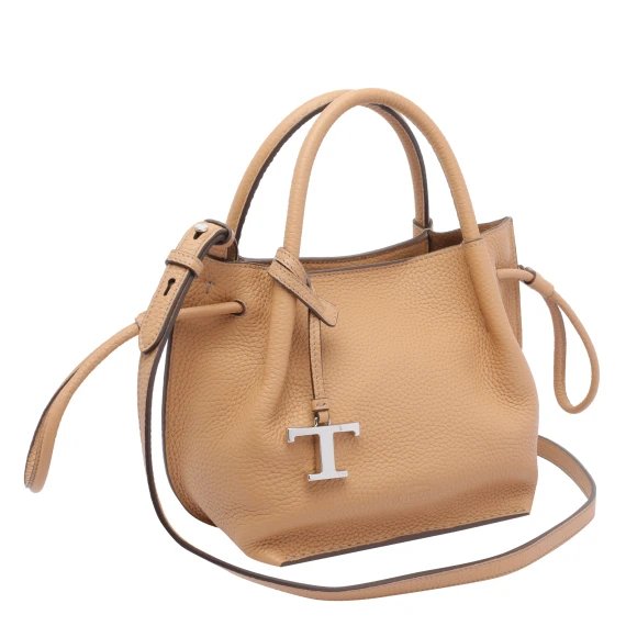 SMALL LEATHER BUCKET BAG