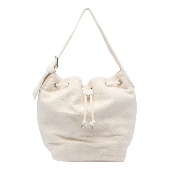 T MONOGRAM TERRY BUCKET BAG