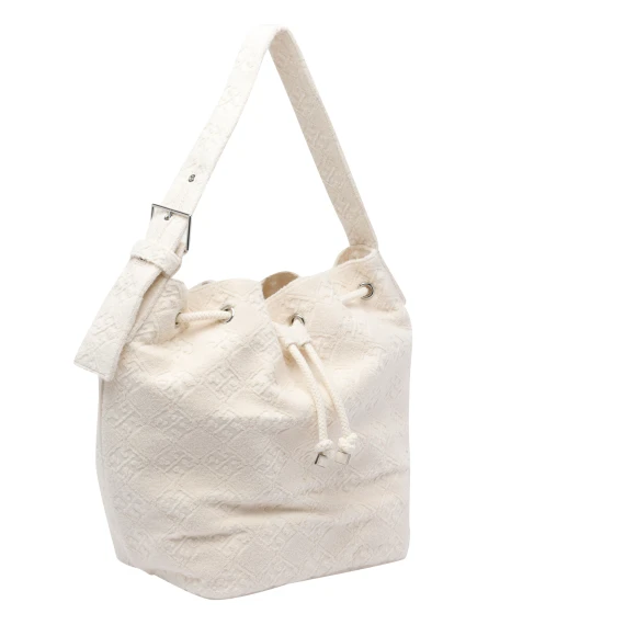 T MONOGRAM TERRY BUCKET BAG