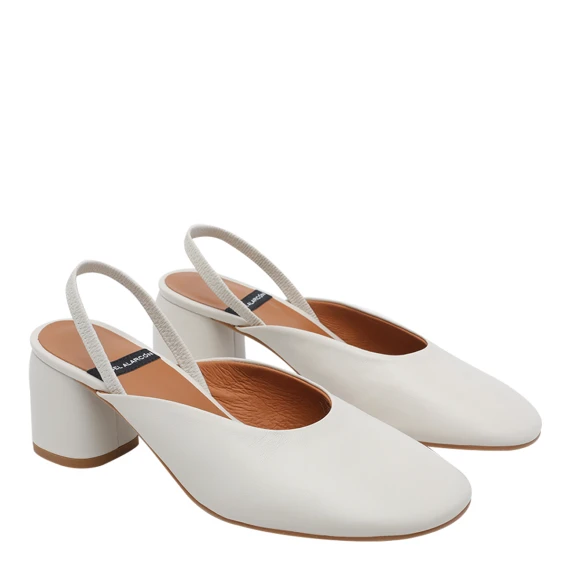 Scarpe con Tacco Bianco