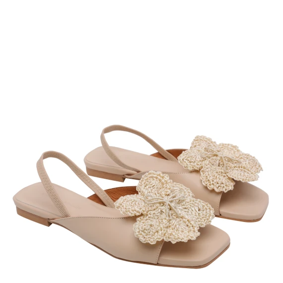 Scarpe con Tacco Beige