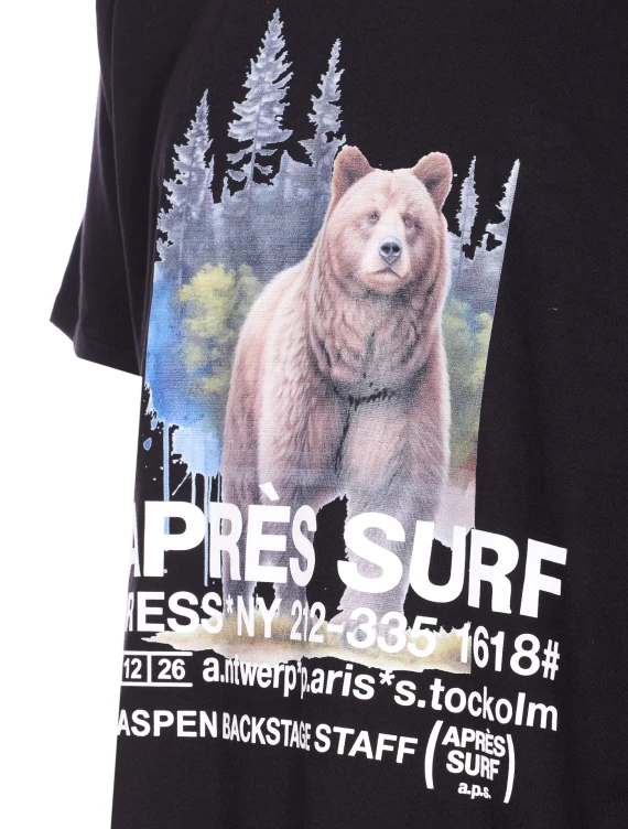 APRES SURF T-shirts and Polos Black