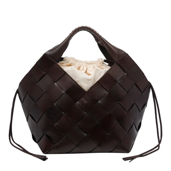 botteghe 4cm diagonal straps (hand held bucket) dragon ss26 24x28x23 cm