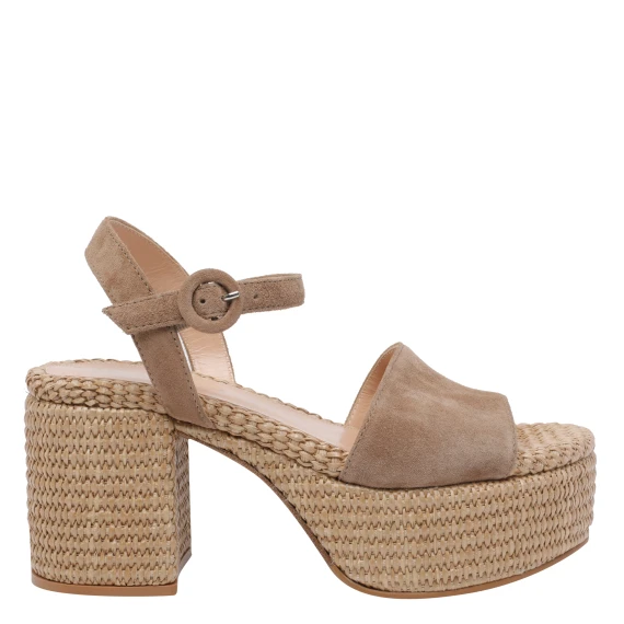 Scarpe con Tacco Beige
