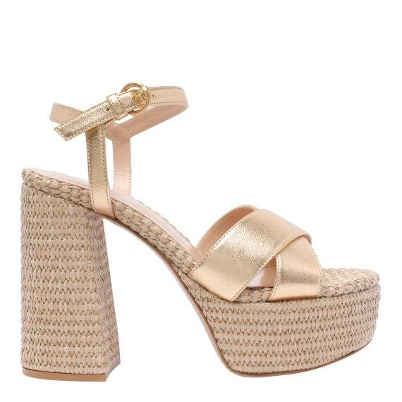 Scarpe con Tacco Beige