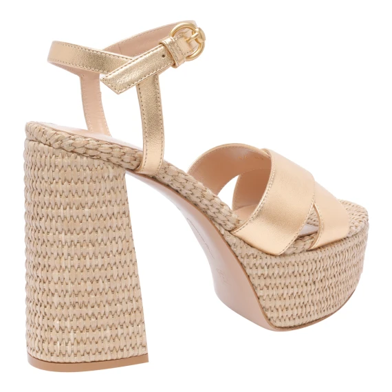 Scarpe con Tacco Beige