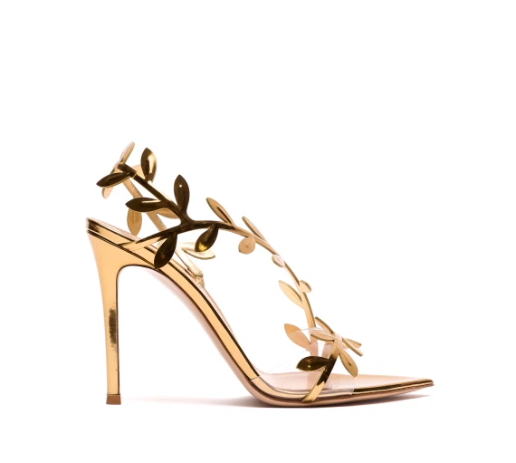 Scarpe con Tacco Oro