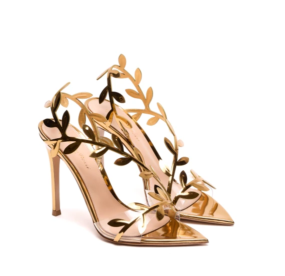 Scarpe con Tacco Oro